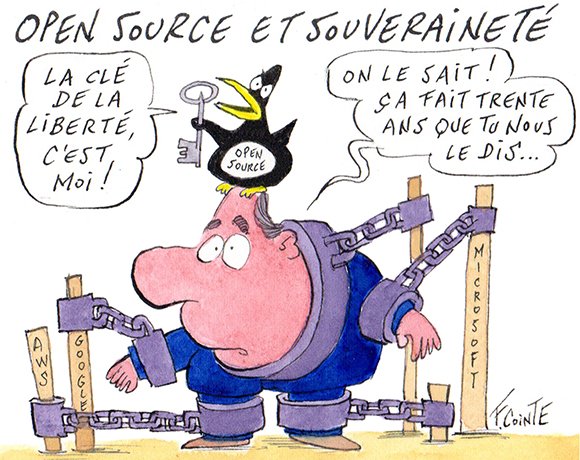 Dessin: Open source et dépendances : la Commission européenne consulte l’écosystème